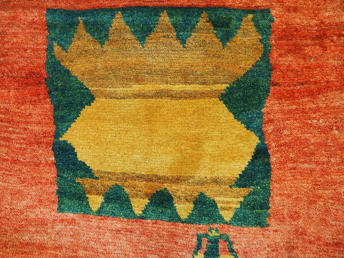 Gabbeh Tribal rug hand-woven from wool