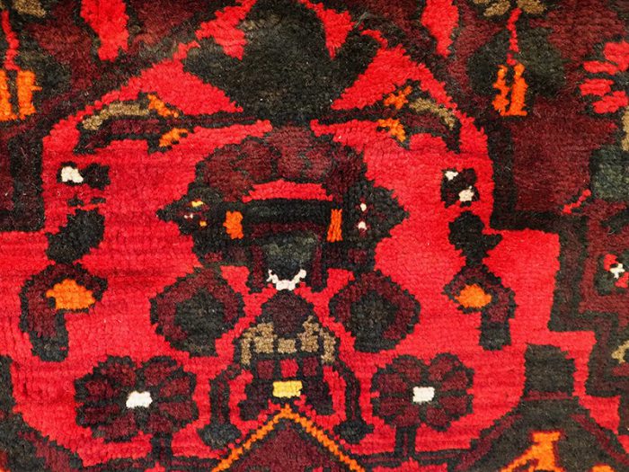 Hand-Woven-Hand-Spun-Wool Tribal-Rug