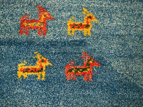 Hand-Woven Gabbeh Wool Rug