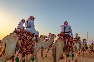 Nomadic woman preparing to move