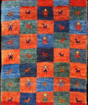 Hand-woven Persian Gabbeh Rug