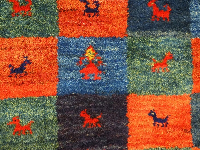 Hand-woven Persian Gabbeh Rug