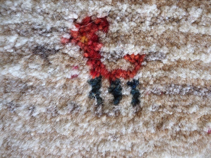 Natural wool Gabbeh rug