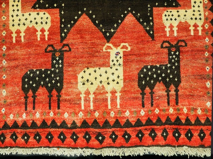 Hand-Knotted-Persian-Gabbeh-Rug