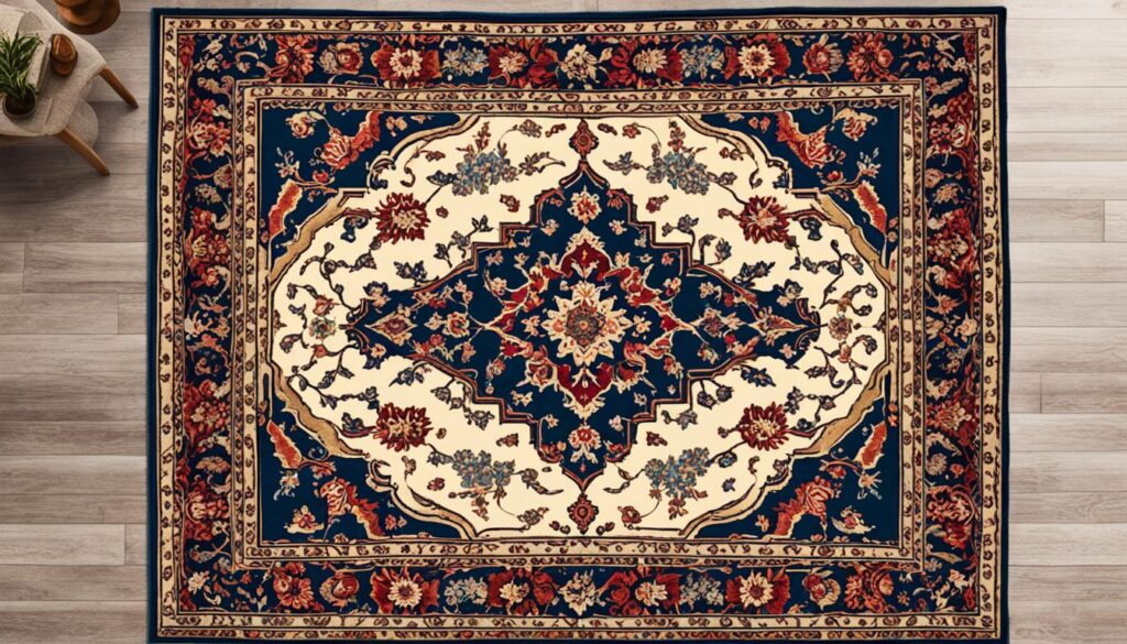 Handmade Vintage Floral Persian Rug