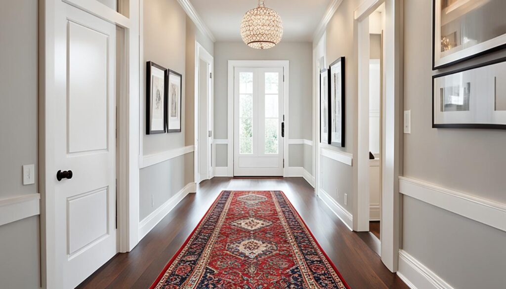 Persian Runner Rug in Hallway